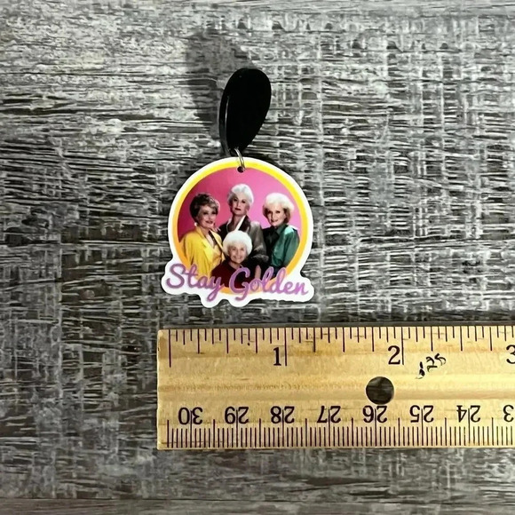 The Golden Girls Stay Golden Acyrlic Resin Earrings - Picture 4 of 5